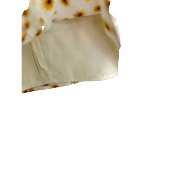 WeWoreWhat Mini Slip Skirt Size Medium Satin it Ditsy Daisy Y2K Daisies Floral - Picture 5 of 11